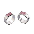 Pink Glitter Napkin Ring - 2 Piece Set